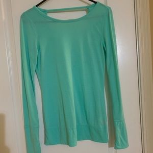 Open back long sleeve top